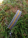 bracelet homme entièrement tissé à la main en micro macramé